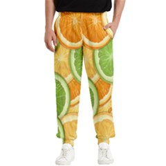 Fruits-orange Men s Elastic Waist Pants