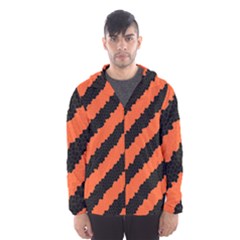 Halloween-background Men s Hooded Windbreaker