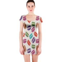 Macaron Short Sleeve Bodycon Dress