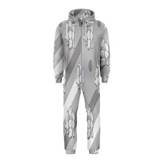 Strip-gray Hooded Jumpsuit (kids) by nateshop