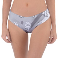 Strip-gray Reversible Classic Bikini Bottoms by nateshop