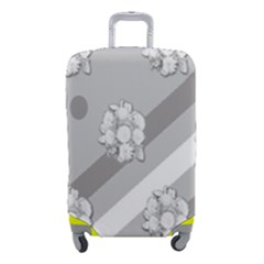 Strip-gray Luggage Cover (small) by nateshop