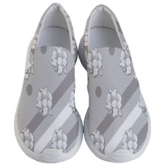 Strip-gray Women s Lightweight Slip Ons by nateshop