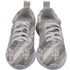 Strip-gray Kids Athletic Shoes by nateshop