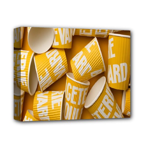 Yellow-cups Deluxe Canvas 14  X 11  (stretched) by nateshop