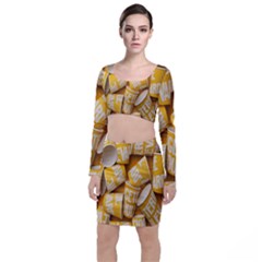 Yellow-cups Top And Skirt Sets by nateshop