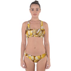 Yellow-cups Cross Back Hipster Bikini Set by nateshop