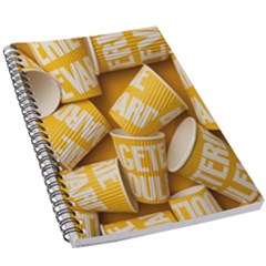 Yellow-cups 5 5  X 8 5  Notebook