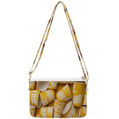 Yellow-cups Double Gusset Crossbody Bag