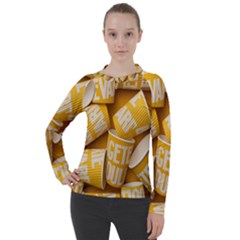 Yellow-cups Women s Pique Long Sleeve Tee