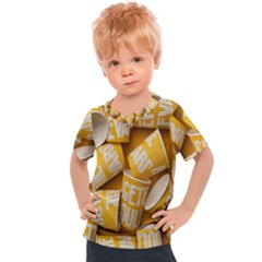 Yellow-cups Kids  Sports Tee