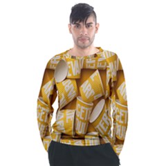 Yellow-cups Men s Long Sleeve Raglan Tee