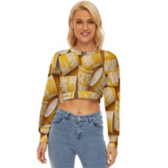 Yellow-cups Lightweight Long Sleeve Sweatshirt