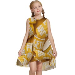 Yellow-cups Kids  Frill Swing Dress