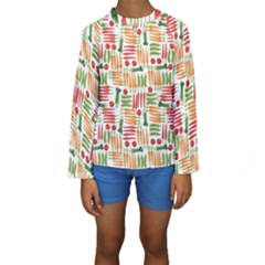 Vegetables Kids  Long Sleeve Swimwear by SychEva