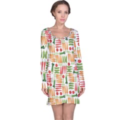 Vegetables Long Sleeve Nightdress by SychEva