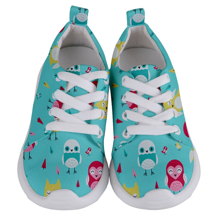 Owls Owl Bird Cute Animal Art Vector  Pattern Colorful Kids  Lightweight Sports Shoes