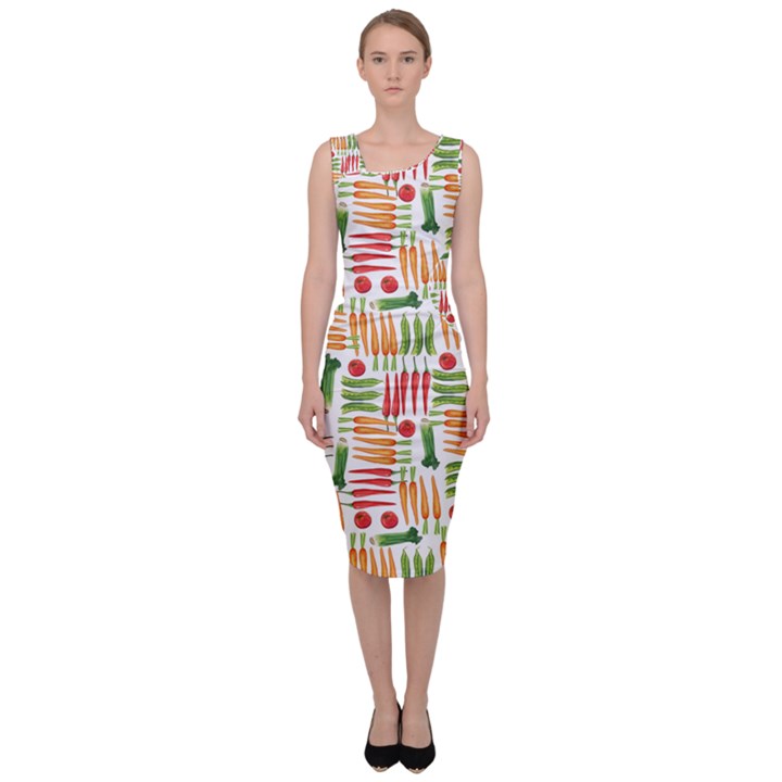 Vegetables Sleeveless Pencil Dress