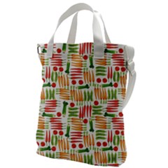 Vegetables Canvas Messenger Bag by SychEva