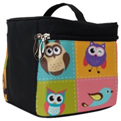 Owls Pattern Abstract Art Vector Cartoon Make Up Travel Bag (big) by Salman4z