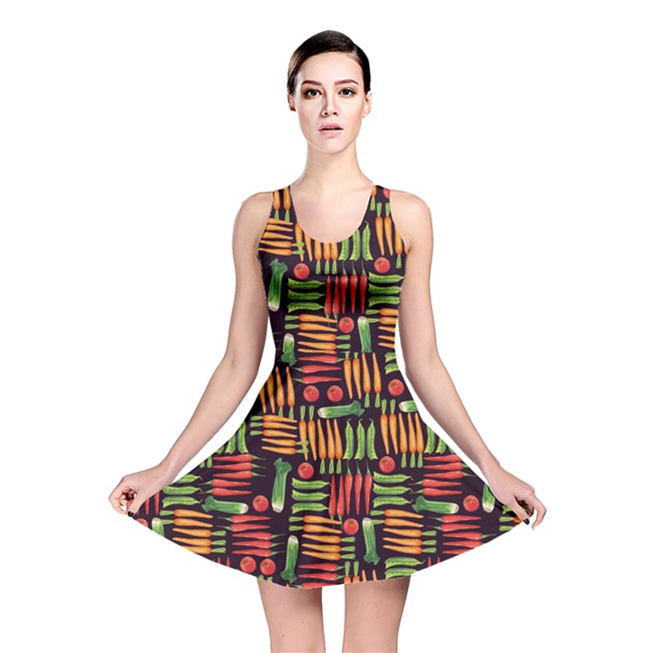 Vegetable Reversible Skater Dress