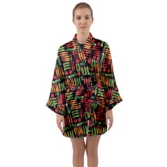 Vegetable Long Sleeve Satin Kimono by SychEva