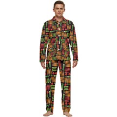 Vegetable Men s Long Sleeve Velvet Pocket Pajamas Set by SychEva