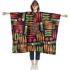 Vegetable Women s Hooded Rain Ponchos by SychEva