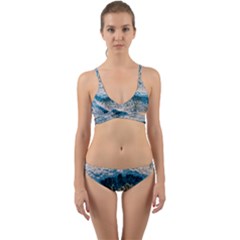 Waves Wave Nature Beach Wrap Around Bikini Set by Salman4z