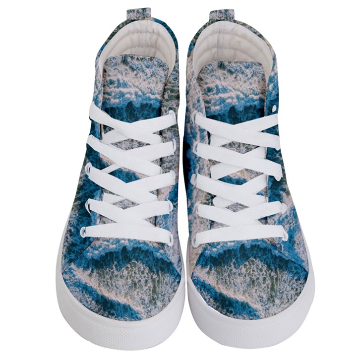 Waves Wave Nature Beach Kids  Hi-Top Skate Sneakers