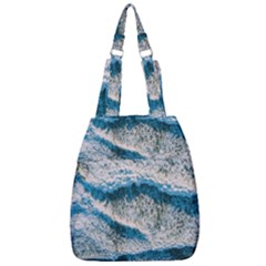 Waves Wave Nature Beach Center Zip Backpack by Salman4z