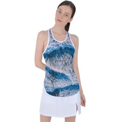 Waves Wave Nature Beach Racer Back Mesh Tank Top by Salman4z