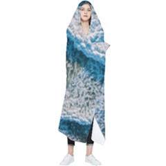 Waves Wave Nature Beach Wearable Blanket by Salman4z