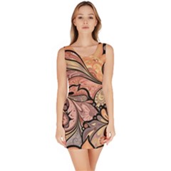 Colorful Background Artwork Pattern Floral Patterns Retro Paisley Bodycon Dress by Salman4z