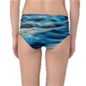 Waves Wave Water Blue Sea Ocean Abstract Mid-Waist Bikini Bottoms View2