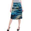 Waves Wave Water Blue Sea Ocean Abstract Midi Beach Skirt View1