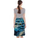 Waves Wave Water Blue Sea Ocean Abstract Midi Beach Skirt View2