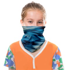 Waves Wave Water Blue Sea Ocean Abstract Face Covering Bandana (kids) by Salman4z