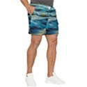 Waves Wave Water Blue Sea Ocean Abstract Men s Runner Shorts View2