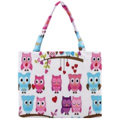 Owl Pattern Mini Tote Bag