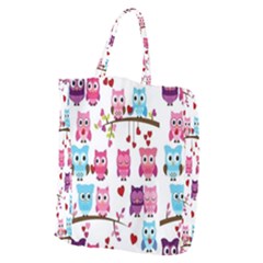 Owl Pattern Giant Grocery Tote by Salman4z