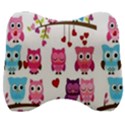 Owl Pattern Velour Head Support Cushion View1