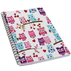 Owl Pattern 5 5  X 8 5  Notebook by Salman4z