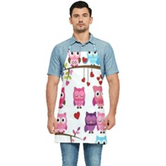 Owl Pattern Kitchen Apron by Salman4z