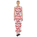 Lonely T-rex Dinosaur Dinosaur Game Pattern Fitted Maxi Dress View2