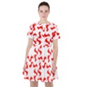 Lonely T-rex Dinosaur Dinosaur Game Pattern Sailor Dress View1