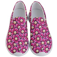 Pattern Scrapbooking Flowers Bloom Decorative Men s Lightweight Slip Ons by Ravend