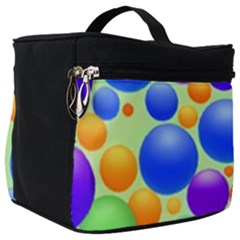 Background Pattern Design Colorful Bubbles Make Up Travel Bag (big) by Ravend