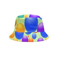 Background Pattern Design Colorful Bubbles Inside Out Bucket Hat (kids) by Ravend