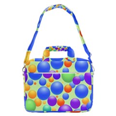 Background Pattern Design Colorful Bubbles Macbook Pro 16  Shoulder Laptop Bag by Ravend